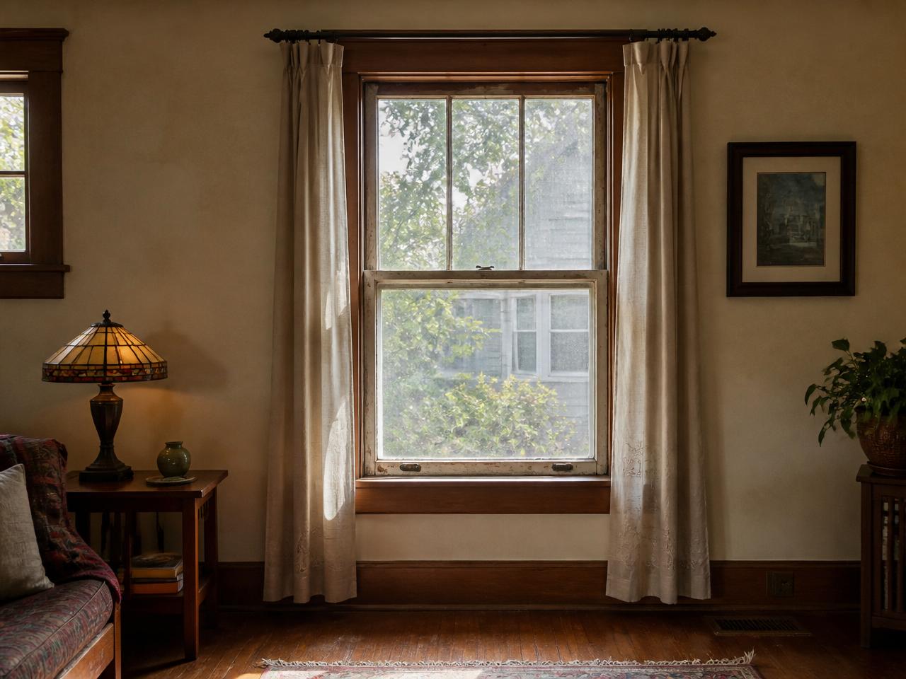 Craftsman interior — living room — before installation