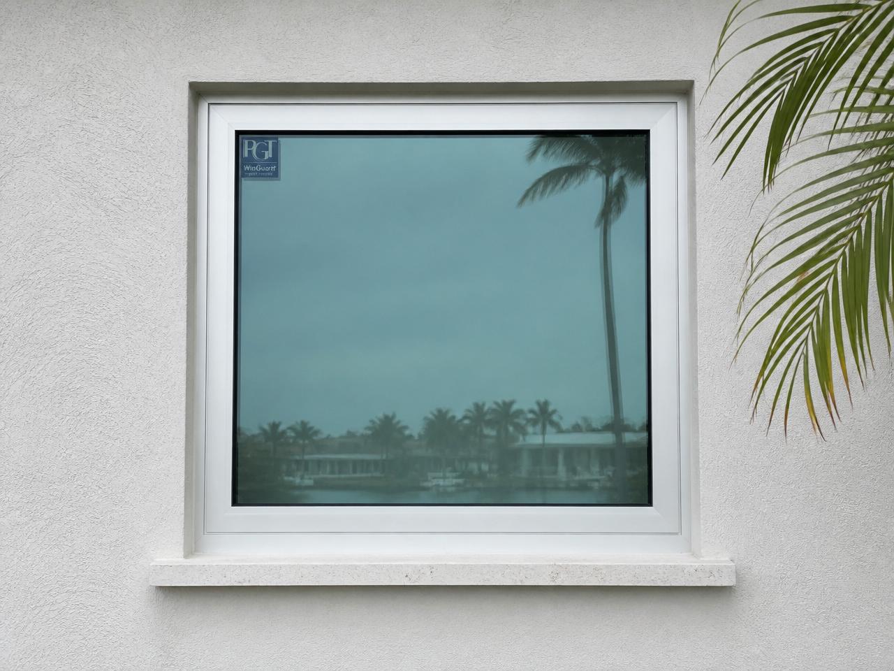 Coastal home — impact-rated replacement — after installation